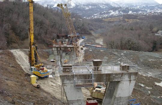 Technical supervision and quality control at the facility: «Construction of Dzhubga-Sochi highway on the  bypass of Sochi, PK 134 - PK 194 in Krasnodar region»