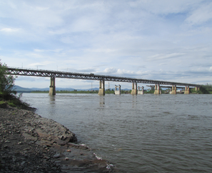 Обследование старого моста через реку Колыма на 1580 км а/д Колыма