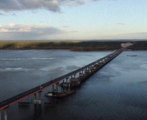 Мостовой переход через р. Волга в составе трассы М-12