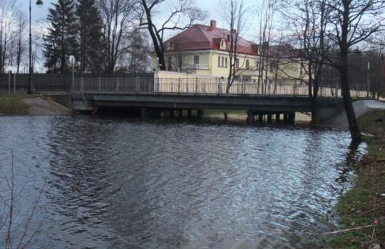 Обследование конструкций 14-го Каменноостровского моста через Большой канал в Санкт-Петербурге.